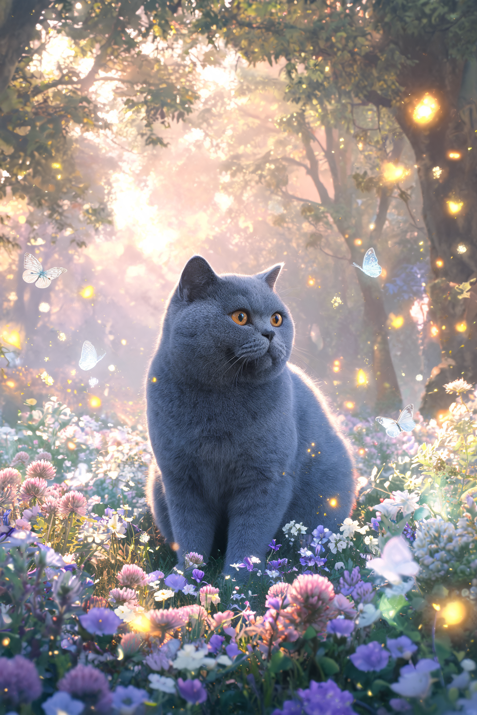 Luna, Keeper of the Twilight — AI pet portrait