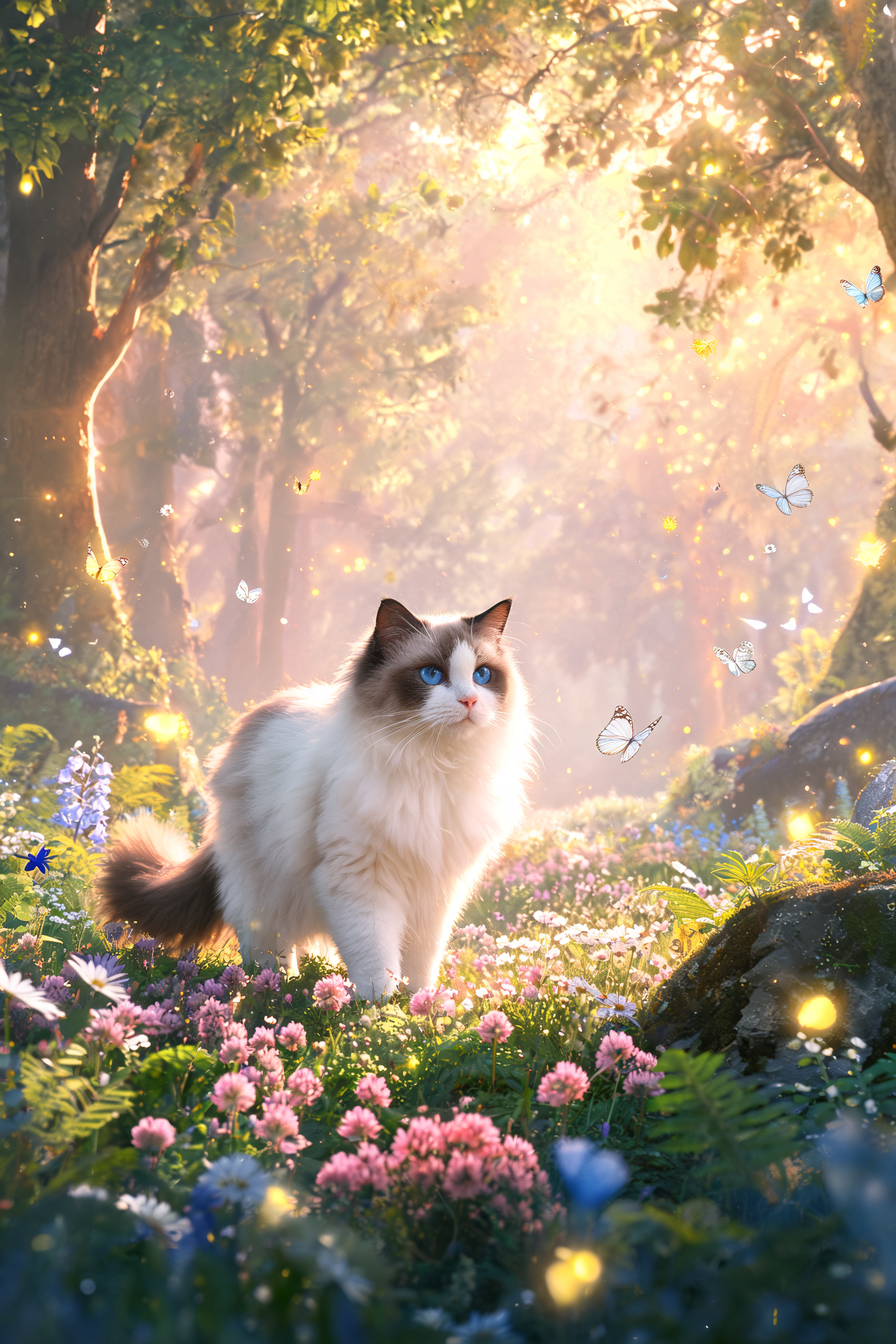 The Butterfly Hour — AI pet portrait