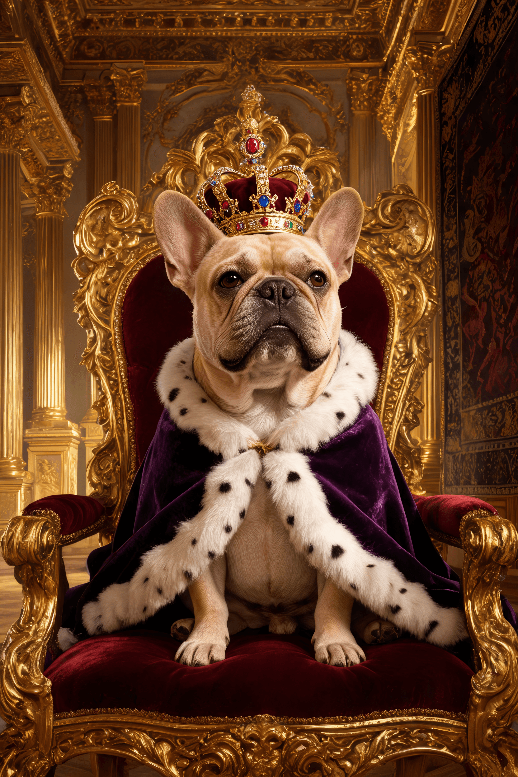 Winston, First of His Name — AI pet portrait